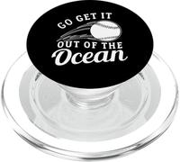 Divertido béisbol sóftbol Go Get It Out Of The Ocean PopSockets PopGrip para MagSafe
