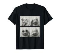 Divertido Beluga Gafas Fotomatón Selfie Camiseta