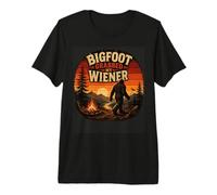 Divertido Bigfoot Agarró Mi Wiener Sasquatch Camping Humor Camiseta Premium