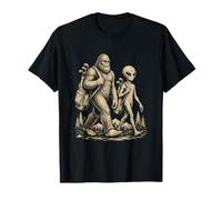 Divertido Bigfoot Alien Golf Team Divertido Golfista Vintage Paranormal Camiseta