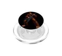 Divertido Bigfoot Guitarrista Rock Ilustración Música Arte PopSockets PopGrip para MagSafe