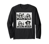 Divertido Bigfoot In A Photo Booth Cryptid Enthusiast Gift Manga Larga