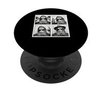 Divertido Bigfoot In A Photo Booth Cryptid Enthusiast Gift PopSockets PopGrip Adhesivo