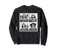 Divertido Bigfoot In A Photo Booth Cryptid Enthusiast Gift Sudadera