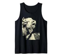 Divertido Bisonte Tocando el Piano, Animal, músico, Pianista, gráfi Camiseta sin Mangas