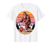 Divertido Bolos de pie Grande Retro Sasquatch Vintage Camiseta