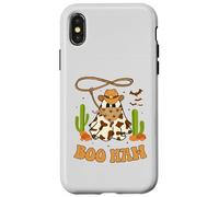 Divertido Boo Haw Ghost Western Cowboy Halloween Cowgirl Groovy Carcasa para iPhone X/XS