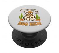 Divertido Boo Haw Ghost Western Cowboy Halloween Cowgirl Groovy PopSockets PopGrip Adhesivo