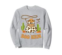 Divertido Boo Haw Ghost Western Cowboy Halloween Cowgirl Groovy Sudadera