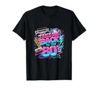 Divertido Boombox Retro estético Take Me Back to The 80's Camiseta