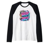 Divertido Boombox Retro estético Take Me Back to The 80's Camiseta Manga Raglan