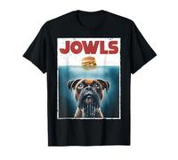 Divertido boxeador babeante, papada, cervatillo, mamá de perro, papá perro, hamburguesa Camiseta