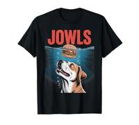 Divertido Boxeador babeante, papada, Cervatillo, mamá de Perro, papá Perro, Hamburguesa Camiseta