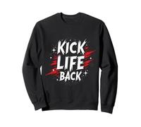 Divertido Boxeador con Cita de Kickboxing Gift Life Sudadera