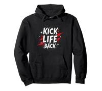 Divertido Boxeador con Cita de Kickboxing Gift Life Sudadera con Capucha