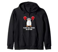 Divertido Boxeo pingüino Diciendo Que el Vuelo Nunca fue una opción Sudadera con Capucha