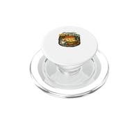 Divertido Brasileño Snack Lover Retro Pão de Queijo Café PopSockets PopGrip para MagSafe