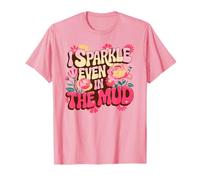 Divertido Brillo Incluso en el Barro, Corre por el Sendero Muddy Sisters Mudder Camiseta