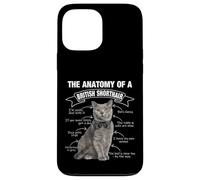 Divertido Británico Gato De Pelo Corto Mamá Papá Miau Carcasa para iPhone 13 Pro Max