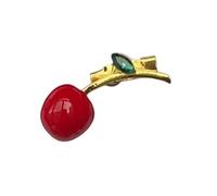 Divertido broche con diseño de frutas y frutas, revestimiento fuerte, pin decorativo de moda para tops, bolsos, abrigos, estilo diario para sus joyas, talla única, como se describe