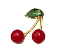 Divertido broche con diseño de frutas y frutas, revestimiento fuerte, pin decorativo de moda para tops, bolsos, abrigos, estilo diario para sus joyas, talla única, como se describe