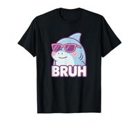 Divertido Bruh Broma Hermano Amante del tiburón Océano Vida Silvestre Humor Camiseta