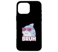 Divertido Bruh Broma Hermano Amante del tiburón Océano Vida Silvestre Humor Carcasa para iPhone 16 Pro MAX