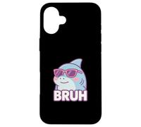 Divertido Bruh Broma Hermano Amante del tiburón Océano Vida Silvestre Humor Carcasa para iPhone 16 Plus