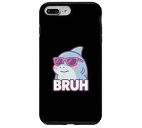 Divertido Bruh Broma Hermano Amante del tiburón Océano Vida Silvestre Humor Carcasa para iPhone 7 Plus/8 Plus