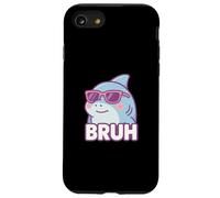 Divertido Bruh Broma Hermano Amante del tiburón Océano Vida Silvestre Humor Carcasa para iPhone SE (2020) / 7/8