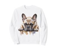 Divertido Bulldog Francés Arte Lindo Retrato Frenchie para Amor de Perros Sudadera