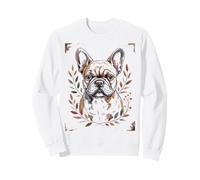 Divertido Bulldog Francés Arte Lindo Retrato Frenchie para Amor de Perros Sudadera