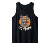 Divertido Bulldog francés Deja Que se queme Frenchie Fresco Camiseta sin Mangas