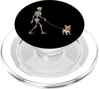 Divertido Bulldog francés Esqueleto Perro Caminando Halloween Perro PopSockets PopGrip para MagSafe