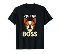 Divertido Bulldog Francés I'm The Boss Diseño Gráfico Camiseta