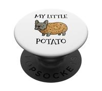Divertido Bulldog Francés Patata Frenchie Lindo Perro PopSockets PopGrip Adhesivo