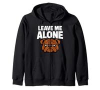 Divertido Bulldog Grumpy Dog Antisocial No Hable Conmigo Sudadera con Capucha