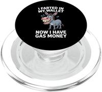 Divertido Burro Diciendo humorístico Billetera de Gas Dinero Broma Mujeres Hombres PopSockets PopGrip para MagSafe