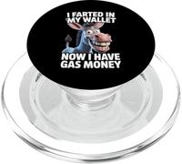 Divertido Burro Diciendo humorístico Billetera de Gas Dinero Broma Mujeres Hombres PopSockets PopGrip para MagSafe