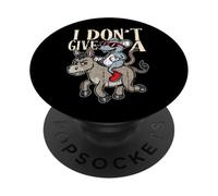 Divertido Burro No Da Rata Ratón Sarcástico Humor Animal PopSockets PopGrip Adhesivo