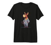 Divertido Burro Sonriente en Pijama Camiseta Premium