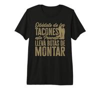Divertido Caballo Princesa Lleva Botas De Montar Caballos Camiseta Premium