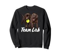 Divertido Cachorro de Laboratorio de Chocolate, Amante del Labrador Retriever marrón Sudadera