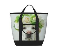 Divertido cachorro de labrador retriever,Bolsas de almuerzo de gran capacidad, bolsa de mano térmica para mujeres, hombres, trabajo, picnic, viajes.