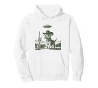 Divertido Cachorro de Vaquero, ovni, alienígena, Cactus del Desierto Sudadera con Capucha