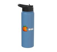 Divertido Calabaza Fantasma Arcade Halloween Stainless Steel Insulated Water Bottle