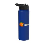 Divertido Calabaza Fantasma Arcade Halloween Stainless Steel Insulated Water Bottle