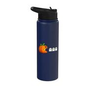 Divertido Calabaza Fantasma Arcade Halloween Stainless Steel Insulated Water Bottle