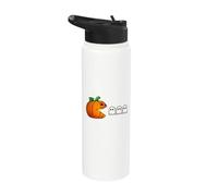 Divertido Calabaza Fantasma Arcade Halloween Stainless Steel Insulated Water Bottle