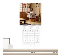 Divertido calendario 2026-12 meses, papel fuerte, calendario de pared divertido 2026, para decoración del hogar, oficina, escuela, organización, planificación de citas, Año Nuevo, Navidad